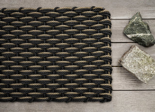 Charcoal Charcoal Mushroom Doormat Small   18" x 30"
