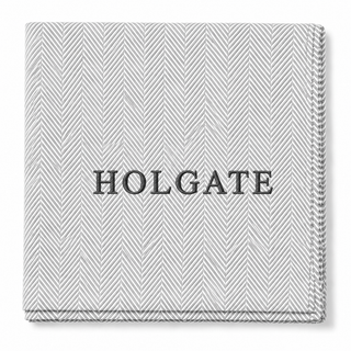 *CUSTOM* Edgartown Throw   Pewter   Dark Grey Thread
