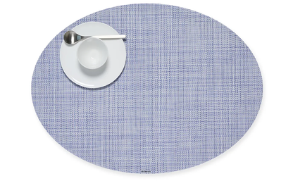 Mini Basketweave Oval - Periwinkle