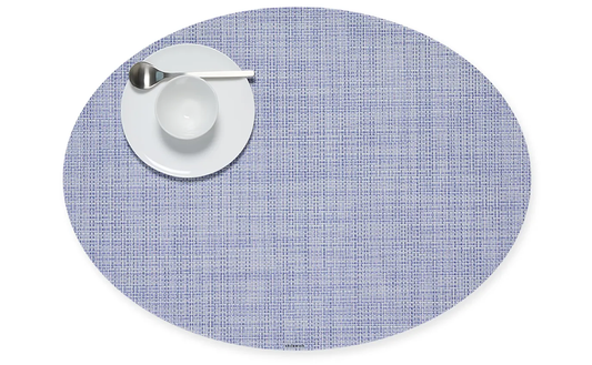 Mini Basketweave Oval - Periwinkle