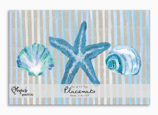 Three Shells Paper Placemats