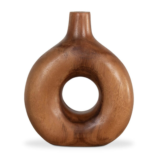 Wood Ring Vase - Small