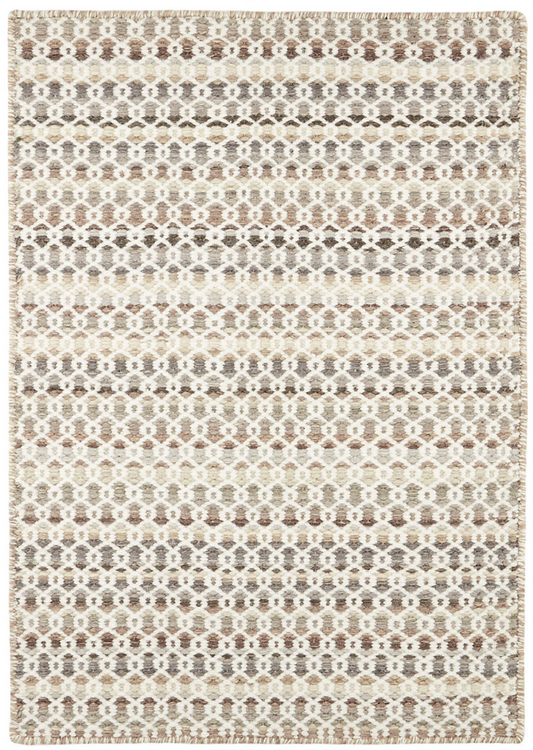 Poppy Natural Handwoven Wool Rug 2x3