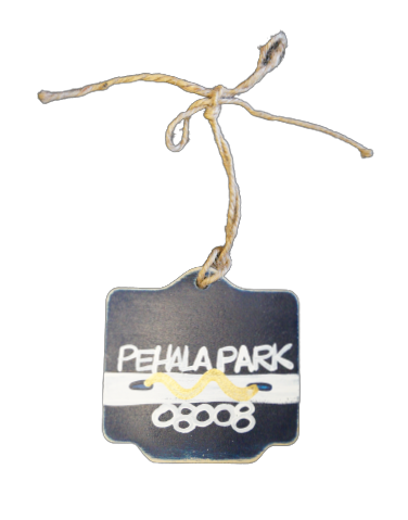 Beach Badge Ornament With Zip