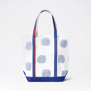 French Sailor Shirt Tote with Webbing Tote Bag
