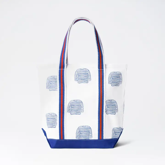 French Sailor Shirt Tote W/Webbing