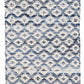 Denim Rag Diamond Ivory Woven Rug 2x3