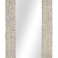 Avalone Leaning Abaca Mirror, 79"H, White Wash