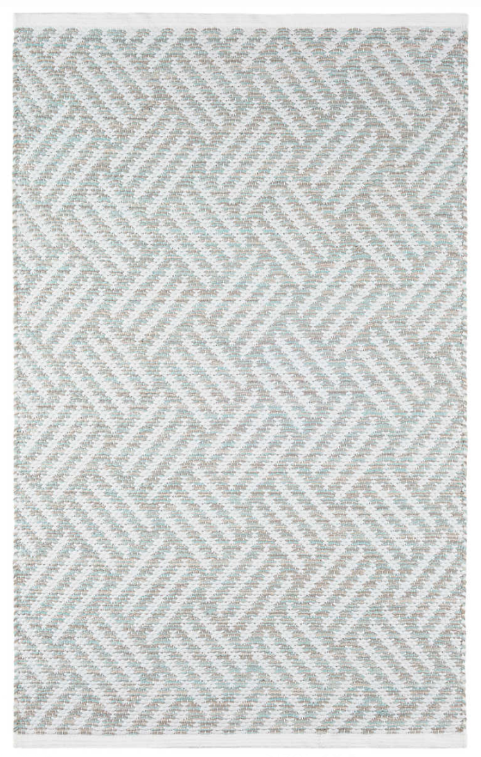 Crisscross Ocean Indoor/Outdoor Rug 2x3