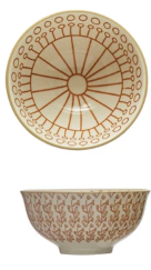 Stoneware Bowl w/ Pattern I
