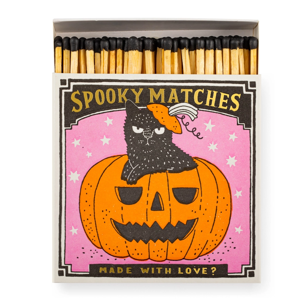 Spooky Matches Matchbox | Square - Safety Matches