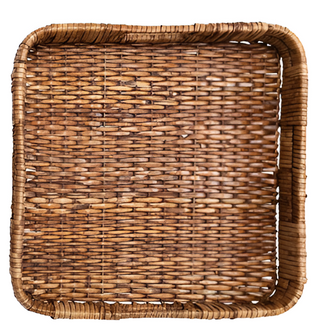 Hand Woven Rattan Trays with Handles
