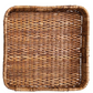 Hand-Woven Rattan Trays with Handles - Large