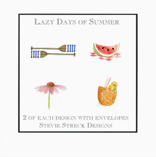 Gift Boxed Note Cards Note Cards Boxed (GBN118) - Lazy Days of Summer