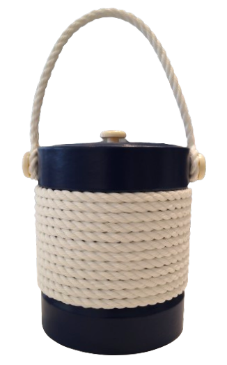 Blue Castillian 5 QT Rope Ice Bucket w Tools ***