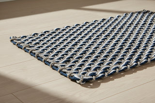 Sand Pearl Navy Doormat
