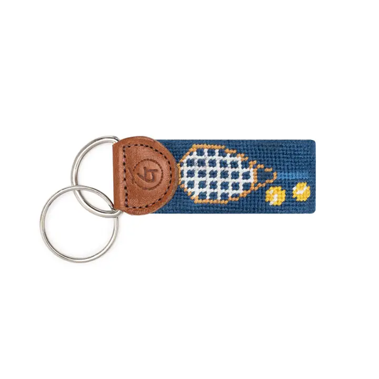 Tennis Needlepoint Keychain