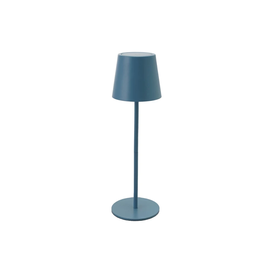 Metal LED Table Lamp with Touch Sensor - Light Blue