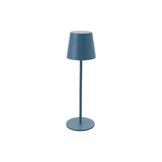 Metal LED Table Lamp with Touch Sensor   Light Blue

