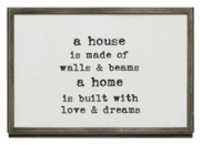 Frame with Easel and Saying I