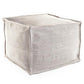 Mingled Platinum Indoor/Outdoor Pouf