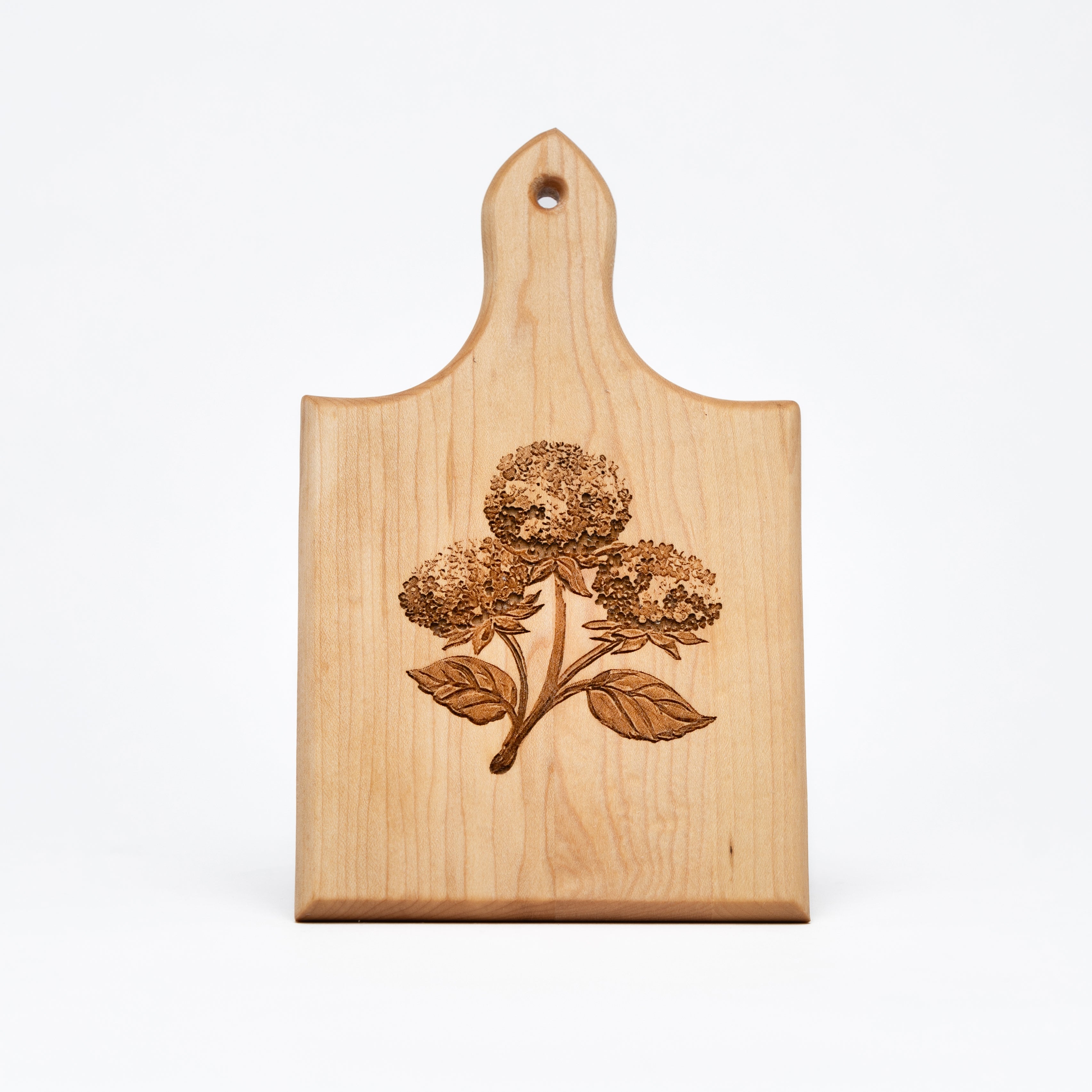 The Spotted Whale Hydrangea Cutting Board