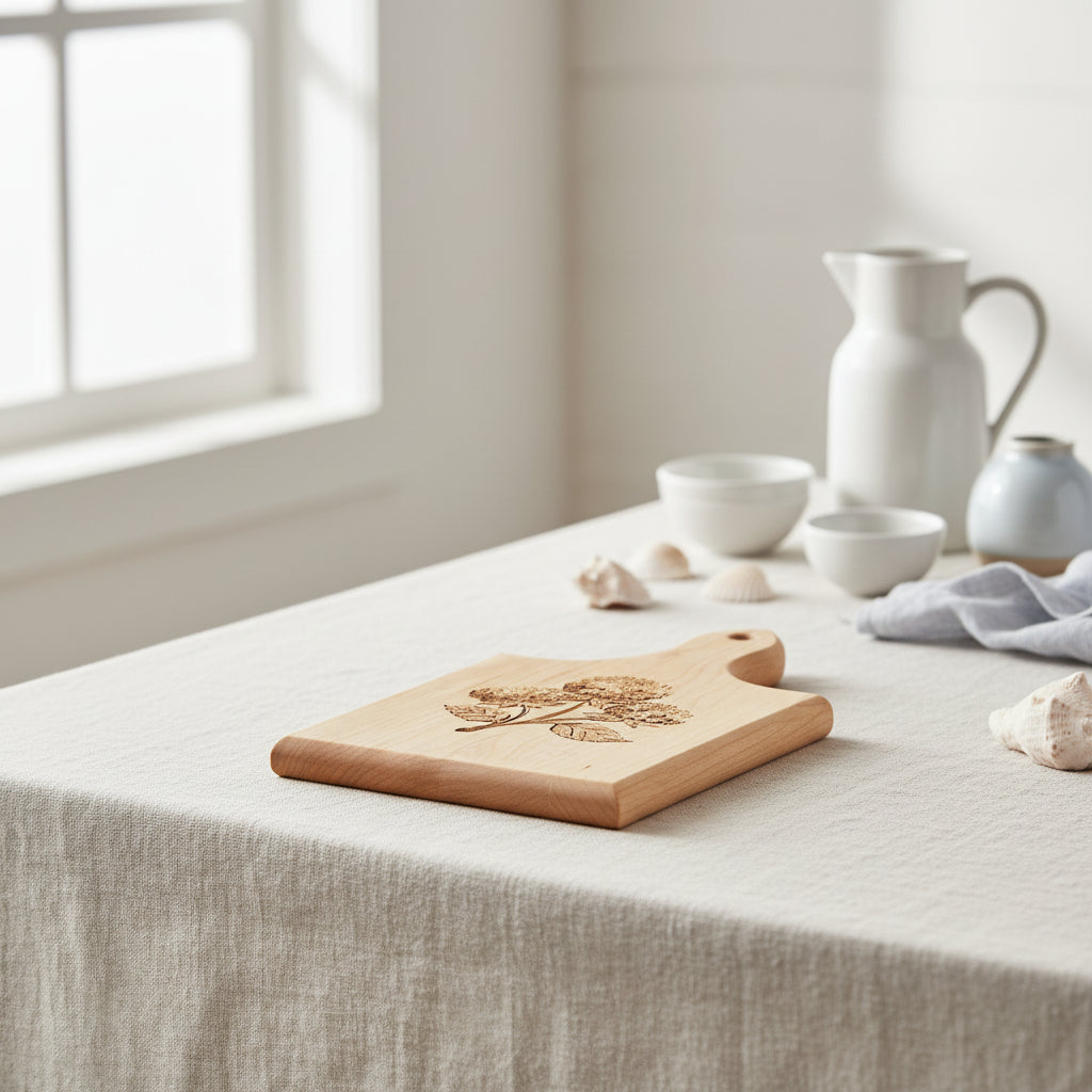 The Spotted Whale Hydrangea Cutting Board - Thumbnail 2