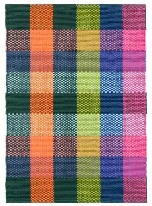 Happy Plaid Multi Indoor/Outdoor Rug 2x3