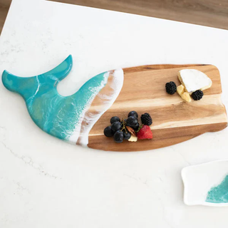 Resin Whale Charcuterie Board
