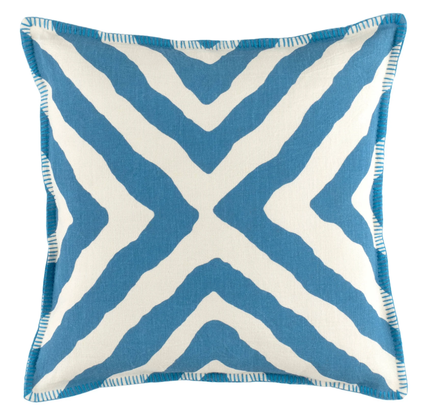 Impy Linen Decorative Pillow - French Blue - 22" Square