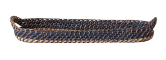 Hand-Woven Bread Basket w/ Handles