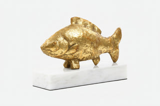 Carp Fish Statue   Gold Leaf
