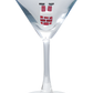 4 oz. Martini Glass with Hand-Blown Holiday Figure VIII