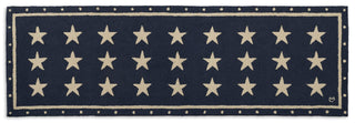 Stars on Blue Rug
