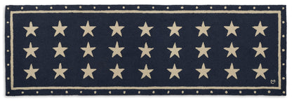 Stars on Blue Rug - Online Only