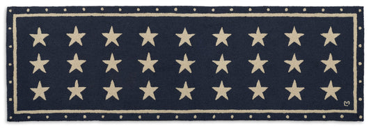 Stars on Blue Rug - Online Only