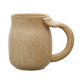 16 oz. Stoneware Mug w/ Whale Tail Handle Tan