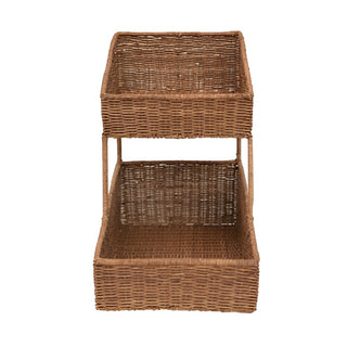 Hand Woven Wicker Vintage Reproduction French Bakery Basket
