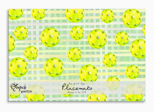 Pickleball Paper Placemats