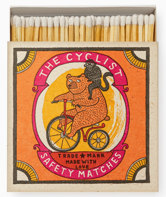 The Cyclist Square Matchbox