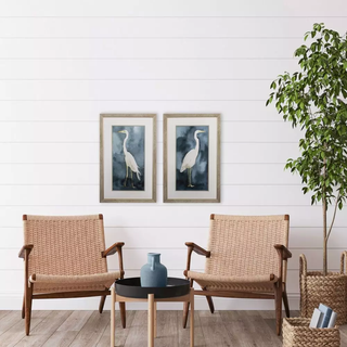 Set of 2   Simple Egret
