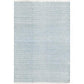 Herringbone Swedish Blue Woven Cotton Rug 2x3