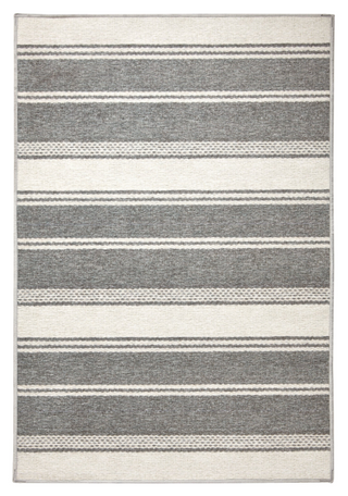 Bowman Stripe Machine Washable Rug   Blue
