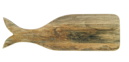 Mango Wood Whale Shaped Cheese/Cutting Board