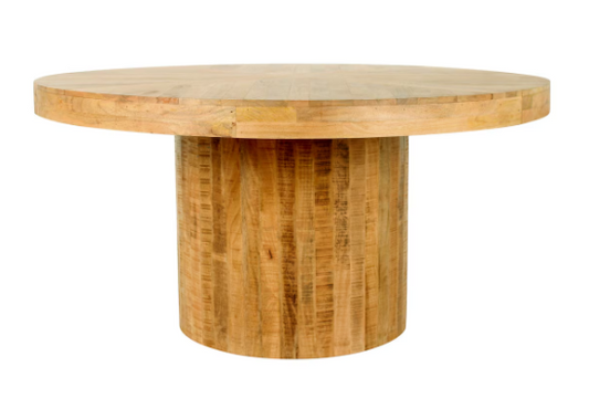 Maison Round Dining Table, 60"W, Natural