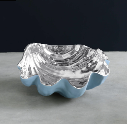 Thanni Shell Bowl (Blue and Silver)