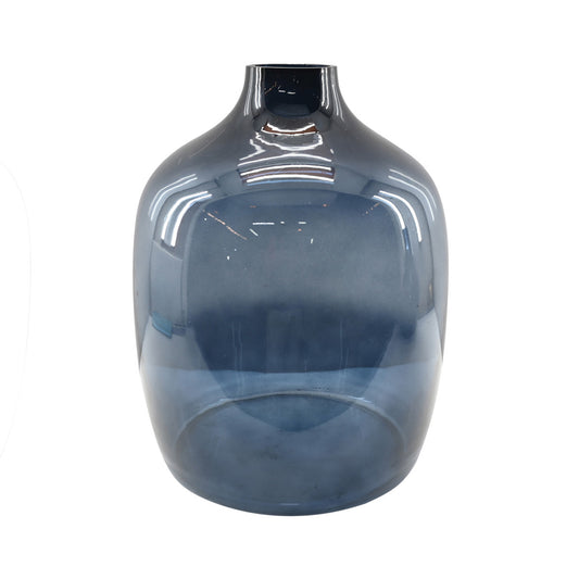 Indigo Road by Egypt Sherrod Caspian 11.75" Glass Vase, Deep Blue