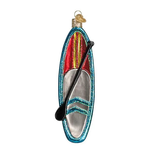 Blue Stand Up Paddleboard Ornament