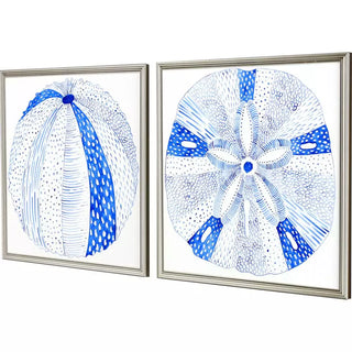 Indigo Shell II   Set of 2
