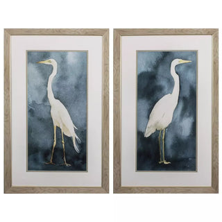 Set of 2   Simple Egret
